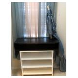 R - TENSION ROD WITH VALENCE, BOOKCASE, SHELF