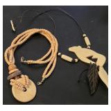 R - TWO COSTUME JEWELRY NECKLACES (J13)