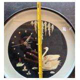 Q - SWAN WALL CLOCK 12'DIA (L9)