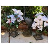 R - PLANTER POTS WITH FAUX FLOWERS (Y9)