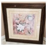 Q - FRAMED FLORAL ART 30'SQ (R21)