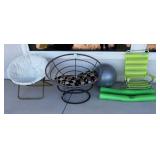 Q - PATIO & POOLSIDE CHAIRS, YOGA BALL, MAT (G25)