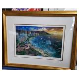 W - A CHEN HAWAIIAN SUNSET LTD ED PRINT FRAMED
