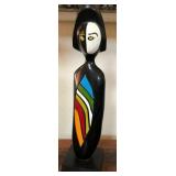W - CORONADO HAND CARVED MCM WOODEN SCULPTURE(C32)