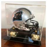 W - CAROLINA PANTHERS AUTOGRAPHED HELMET