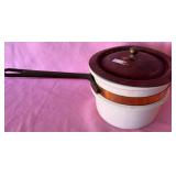 W - VINTAGE COPPER & CERAMIC COOKWARE (G52)