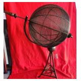 W - 34'T BLACK METAL ARMILLARY SUNDIAL (G135)