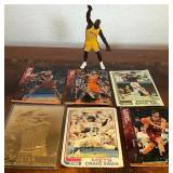 W - BASEBALL & BASKETBALL CARDS & SHAQ FIGURE