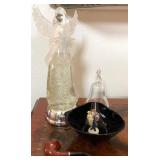 W - ANGEL, BELL, CANDY DISH & TOBACCO PIPE (L187)