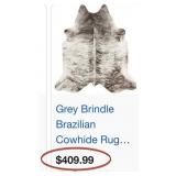D - ANIMAL PELT RUG 54X59' (B14)