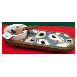 43 - OYSTER DESIGN SERVING TRAY (K234)