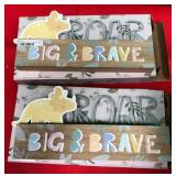 43 - DINOSAUR THEMED NURSERY WOODEN PLAQUES