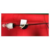 43 - HAND-BLOWN GLASS ANGEL GARDEN STAKE (K318)