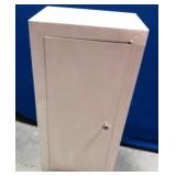 43 - WHITE STORAGE CABINET 36X17X12' (K323)