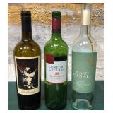 43 - DECORATIVE EMPTY WINE BOTTLES (A81)