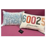 8 - VIRGINIA BEACH AND GLENVIEW DECOR PILLOWS