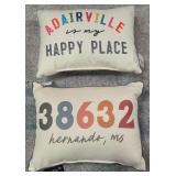 8 - ADAIRVILLE HAPPY PLACE DECORATIVE THROW PILLOW