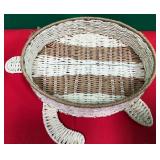 43 - WOVEN DECORATIVE SERVING TRAY (K273)