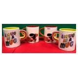 43 - COLORFUL NOVELTY COFFEE MUGS (K163)