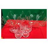 43 - ART PLASTIC BOWLS WITH DISHES (K317)