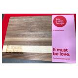 43 - ENGRAVED WOOD CHEESE SERVING BOARD (K115)
