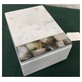 43 - MARBLE DECORATIVE STORAGE BOX (A92)