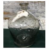 43 - RUSTIC GLASS DECORATIVE JUG (A86)