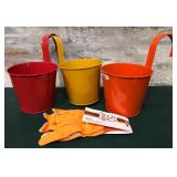 43 - METAL GARDEN BUCKET SET (A2)