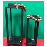43 - TALL DECORATIVE WOOD PEDESTALS (K153)