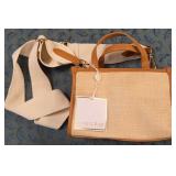 8 - SHIRALEAH WOVEN STYLE TOTE-CROSSBODY BAG(A312)