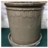 43 - GLAZED CERAMIC PLANTER 11X10' (A55)