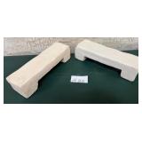 43 - RUSTIC WHITE DISPLAY RISERS (H20)