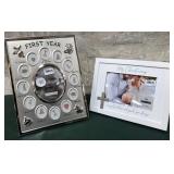 43 - FIRST YEAR CHRISTENING PHOTO FRAMES