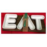 43 - EAT CERAMIC SERVING TRAYS (K231)