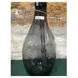 43 - LARGE SMOKED GLASS VASE (A33)