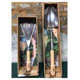43 - GARDEN TROWEL AND RAKE (A32)