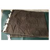43 - BLACK QUILTED THROW BLANKET (K33)