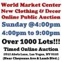 Sun.@4pm - WMC New Clothing & Decor Online Auction 1/25