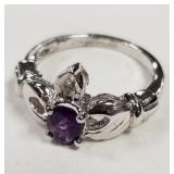 700 - STERLING SILVER RING SIZE 6.5 (E3)
