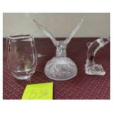 N - THREE PIECES COLLECTIBLE CRYSTAL (B36)