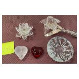 N - FIVE PIECES CRYSTAL COLLECTIBLES (B42)