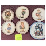 N - SIX HUMMEL COLLECTIBLE PLATES (B39)