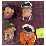N - FOUR BOSSONS COLLECTIBLE WALL SCULPTURES (B46)