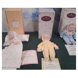 439 - LOT OF THREE COLLECTIBLE DOLLS WITH COAS