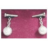 700 - MEN'S GOLF BALLS & TEES CUFFLINK SET (E117)