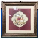 413 - FRAMED ART 27'SQ (d5)
