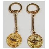 700 - TWO ALADDIN CASINO & HOTEL KEYCHAINE (E127)