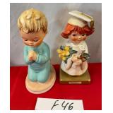 N - TWO HUMMEL COLLECTIBLE FIGURINES (F46)