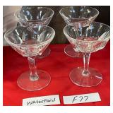 N - SET OF FOUR WATERFORD CRYSTAL STEMWARE (F77)