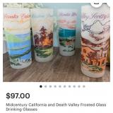 FOUR MIDCENTURY CALIFORNIA & DEATH VALLEY GLASSES